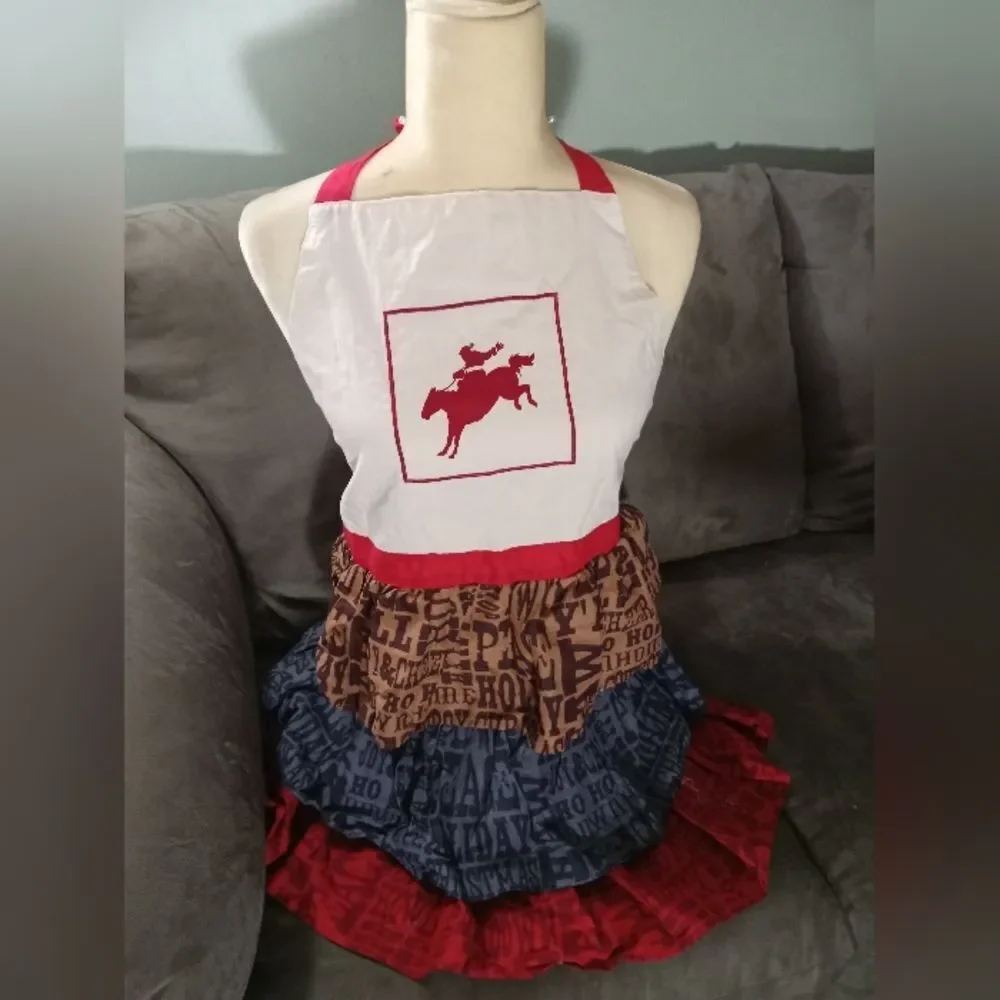NEW CHRISTMAS RUFFLE FULL BODY APRON